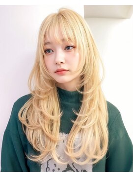 モアナ バイ ヘッドライト 長野駅前店(Moana by HEADLIGHT) #長野駅前#韓国レイヤー#ダブルカラー#ブロンド