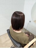 髪質改善縮毛矯正/ナチュラル矯正/艶髪/ミディアム/くびれボブ