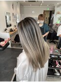 ハイライトバレイヤージュダブルカラーケアブリーチ20代30代40代