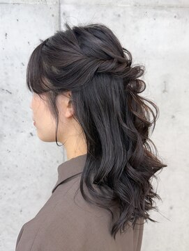 ビューブルー 亀戸錦糸町(VIEW BLUE) ヘアセットヘアメイクヘアアレンジ前髪顔周りレイヤー結婚式