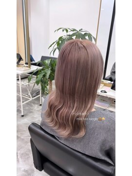 ブリーチあり！ミルクティーベージュ！！！！