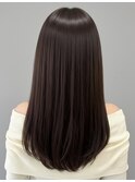 春カラー◎大人ガーリー暖色ロング◎ココアブラウン