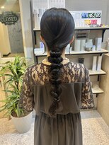 オーセンヘア(AUTHEN.HAIR) 編みおろしヘア/お呼ばれアレンジ