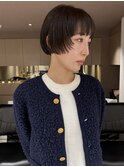 レイヤーボブ/ブリーチなし/グレージュ/ミニボブ/渋谷美容室