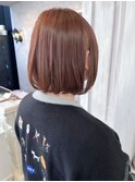 福山人気20代30代40代艶々内巻きボブスタイル髪質改善ベージュ