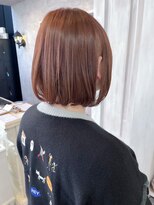 キャアリー(Caary) 福山人気20代30代40代艶々内巻きボブスタイル髪質改善ベージュ