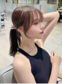 韓国/前髪カット/顔周り/レイヤーカット/髪質改善/ダブルカラー/