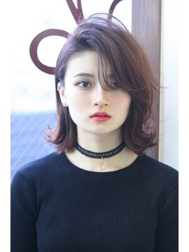 キー(kｅｙ) ピンクアッシュ×外ハネボブ