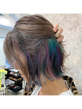 ソワンドゥブレス 瓜破店(soin de brace) インナーユニコーンでおしゃれカラー