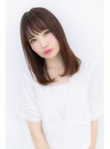 前下がりナチュラルストレート小顔セミディY浦和20代30代40代