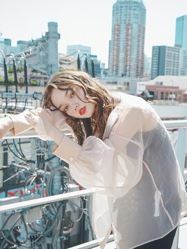 イコ 表参道原宿(ico) ニュアンスwave × マロンベージュカラー 【カーキグレージュ 】