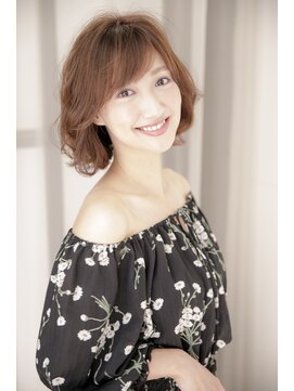 ルルディ バイ アフロディーテ銀座(luludi by APHRODITE) 黒髪/グレーベージュ/レイヤーロング/前髪パーマ/銀座