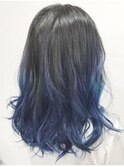 裾カラーブルー