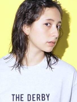 ダービー(THE DERBY) 【THE DERBY】CHOCOLAT MIDY #ボブルフ#ショコラベージュ#カール