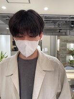 韓国シースルーバングナチュラルマッシュ
