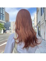 ボアップ 京橋店(boappu)&nbsp;#ブリーチカラー　#コーラル　#ピンクオレンジ