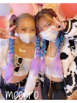 ヘアーセット モコロ(Hair Set MOCORO) エクステ編み込み