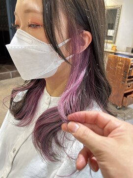 ネオリーブカップ 町田店(Neolive capu) インナーカラー　ピンクNeolive capu町田店　デザインカラー