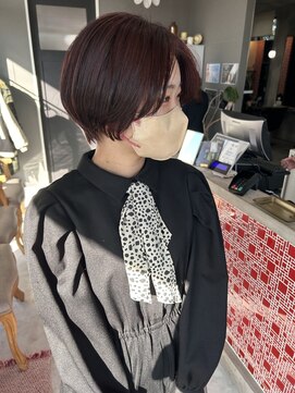 レド(LeDo) 丸みショート × ピンクカラー