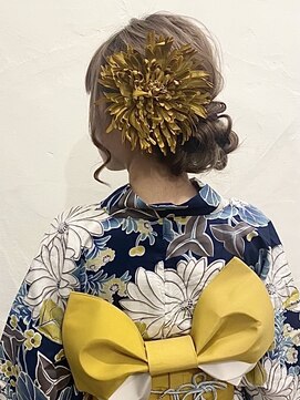 プログレスプラス 浴衣着付け☆ヘアセット☆ルーズシニヨン☆アップスタイル