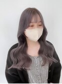 ●レイヤーロング ラベンダーグレージュ オルチャンヘア