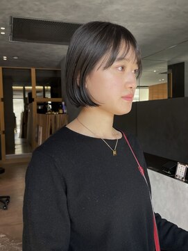 ソソ 与野(So/So) ボブ/切りっぱなし/ミニボブ/透明感カラー/アッシュベージュ