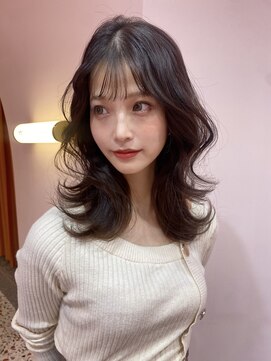 ボタン シブヤ(VOTAN SHIBUYA) アッシュ/グレージュ/韓国ヘア/渋谷/レイヤー/顔まわり