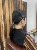 【ヘアセット】タイトポニーテール♪