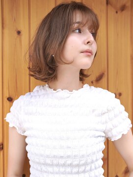 ブゾン(buZon) 【buZon ブゾン】くびレイヤー☆前髪こなれミディデザインカラー