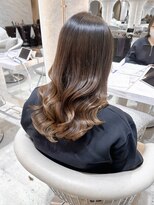 ロンド ブランシュ 錦糸町北口(Lond blanche) 前髪アンブレラカラーこなれミディイメチェンウェーブパーマ