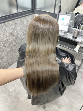 レーベン(LEBEN) 【ブリーチなしダブルカラー】透け感オリーブグレージュ★