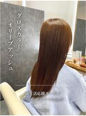 グロスカラー×オリーブアッシュ