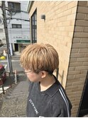 大分中央町メンズパーマカットブリーチダブルカラーハイトーン