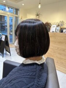 ヘアーオアシス ビオトープサン(Hair Oasis biotope SUN) ボブ×白髪ぼかし