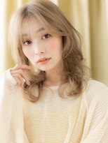 モッズヘア 越谷(mod's hair)&nbsp;ハイトーンカラーモテ髪ひし形セミロングTc3越谷10代20代30代