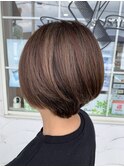 大人可愛い艶髪さらさらショートヘアー・ショートボブ