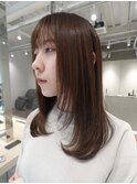 天神大名レイヤーカット大人レイヤーくびれヘアロング今泉