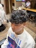 【ツイスパ/ツイスト/スパイラル/波巻き】men'sカット+特殊パーマ+眉カット込