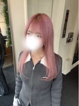 ダブル アンダーバー サロン(W_SALON) 【W_SALON 河原町】スモーキーピンク/透明感カラー