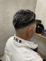 インスヘアー 東加古川店(INCE HAIR)&nbsp;極度パーマ、ホワイトメッシュ