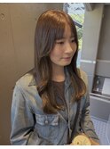 ベージュカラー　透明感カラー