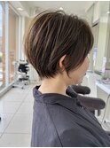 ショートウルフ×ひし形ショートボブ×前髪あり30代40代50代