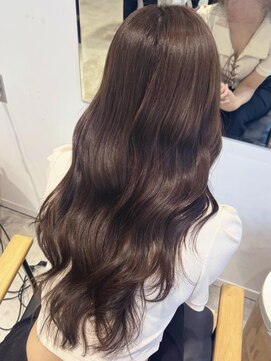 ビューバイネオリーブ 用賀店(Beau'r by neolive) ストレートパーマ縮毛矯正ダークパープル夏ミルクブラウン[用賀]
