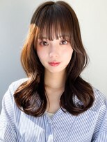 アドラーブル ココロ 新潟(adorable CoCoLo) 韓国風フェミニンゆるやかS字ウェーブ×ツヤ感ブラウンカラー