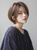 トリニティ(trinity)&nbsp;ブリーチ×髪質改善　ミントベージュ　ショートボブ　豊見城