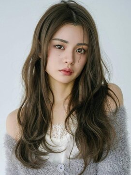 アグ ヘアー コーラル 沖浜店(Agu hair coral) 《Agu hair》ロングレイヤー×くびれ×オリーブブラウン