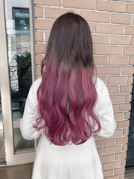 サロンドミルク 原宿(salon de MiLK) ピンクラベンダー＆アクセントカラーピンクバイオレット