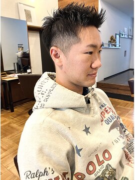 アイリーヘアデザイン(IRIE HAIR DESIGN) 【IRIE HAIR赤坂】アップバング×ソフトツーブロック×刈り上げ