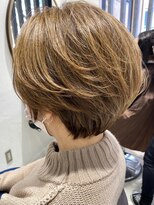アース 三軒茶屋店(HAIR&MAKE EARTH) 小顔丸みショートボブ