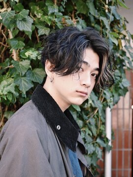 リット×ベリエ(Lit.×belier) ニュアンスパーマ/センターパート/スパイラルパーマ/薩摩川内